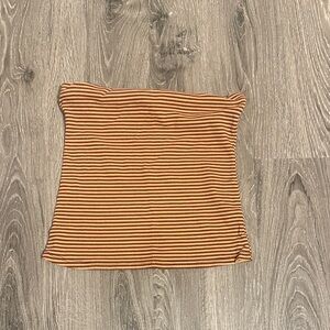 Striped Tan Tube Top